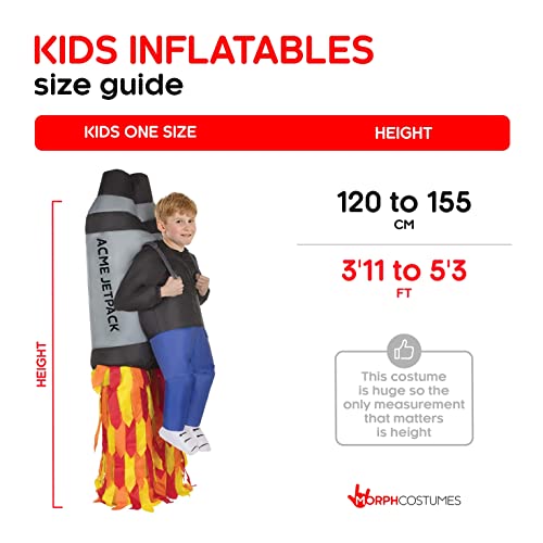 Morph Costumes Inflatable Halloween Costumes Jet Pack Costume Kids Blow Up Unisex One Size