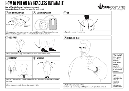 Morph Costumes Inflatable Halloween Costumes Jet Pack Costume Kids Blow Up Unisex One Size