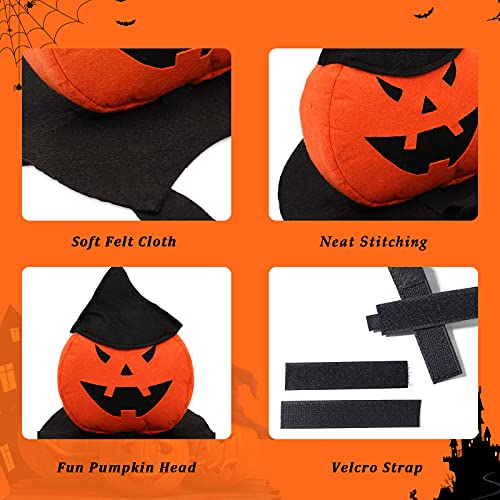 HOTMAI Dog Costumes, Glowing Pet Costume for Night, LED Lights Built-in, Holiday Thanksgiving Christmas Pet Costume for Small Medium Large Dogs and Cats, Puppy Cosplay Accessories -00M