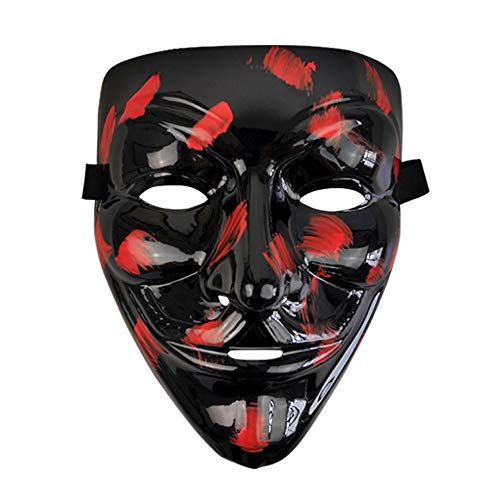 WLPARTY 4 Pack V for Vendetta Hacker mask for Halloween Costume Cosplay Party Masks