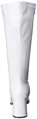 Ellie Shoes Women's Gogo Boot, White, 7 M US