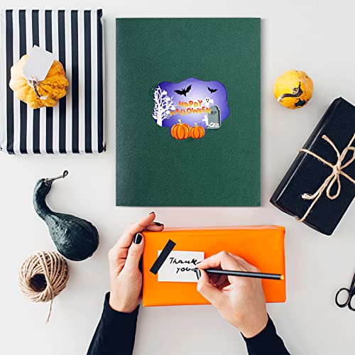 2 Pieces Halloween Pop Up Card Pumpkin Truck Card 3D Halloween Greeting Cards Trick or Treat Card with Envelope for Kids Happy Holiday Presents (Pumpkin Car)