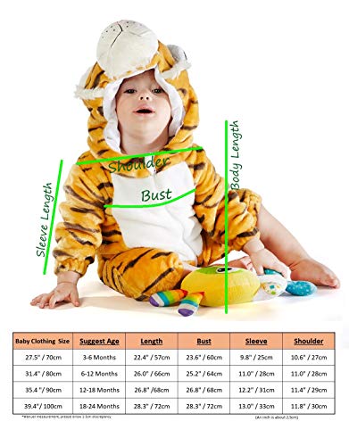 M&M SCRUBS Bengal Tiger Costume (12-18 Medium)