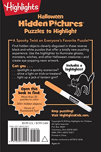 Halloween Hidden Pictures Puzzles to Highlight (Highlights™ Hidden Pictures® Puzzles to Highlight Activity Books)