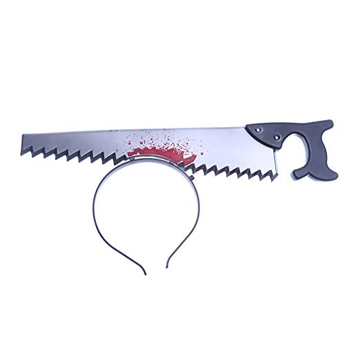 CCINEE 4 Pieces Halloween Costume Weapon Headband Bleeding Knife Headband Accessory Horrible Funny Prop for Party Favors
