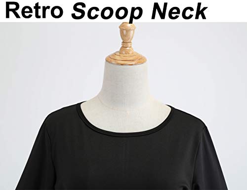 Halloween Dresses Womens Long Sleeve Cocktail Swing Dress Skeleton Pumpkin Printed Cosplay Party Costume