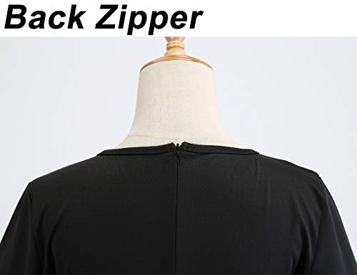 Halloween Dresses Womens Long Sleeve Cocktail Swing Dress Skeleton Pumpkin Printed Cosplay Party Costume