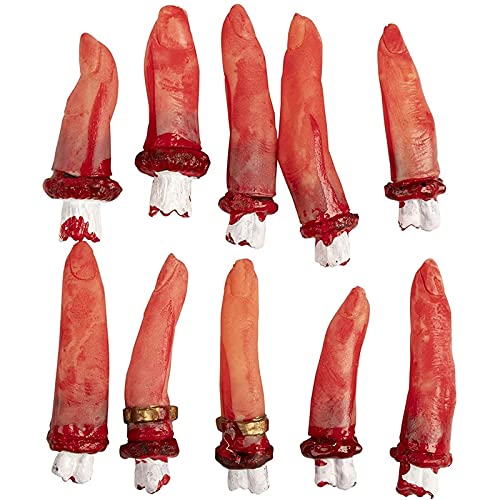 14 Pieces Fake Body Parts for Scary Halloween Decorations, Haunted House, Crime Scene Props