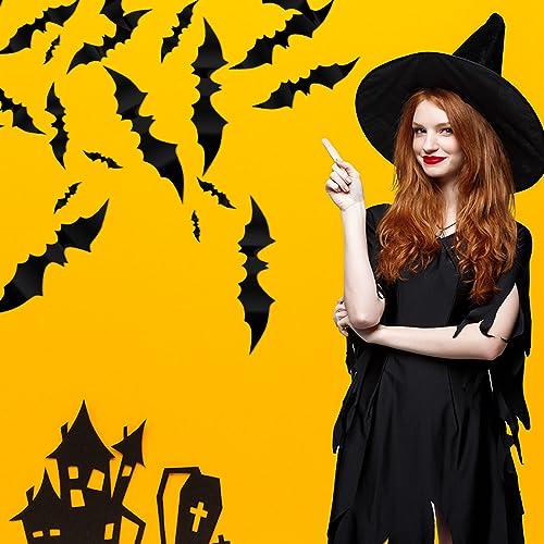 Spooky Halloween Bats Decoration Set - 100 Pieces