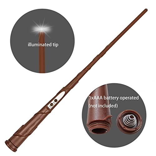 Leejec 20pcs Flameless Taper Floating Candles with Magic Wand Remote, Flickering Warm Light, Battery Operated 6.1" LED Electric Window Candle, Decor for Christmas, Wedding, Halloween, Birthday Party