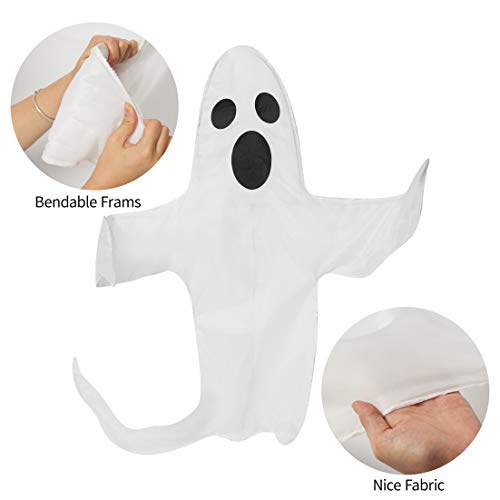 CCINEE Peek A Boo Hanging Ghost 50" X 53" Large Spooky Outdoor Decoration for Halloween Party Lawn Patio Haunted House Props Supply