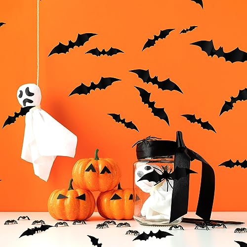Spooky Halloween Bats Decoration Set - 100 Pieces