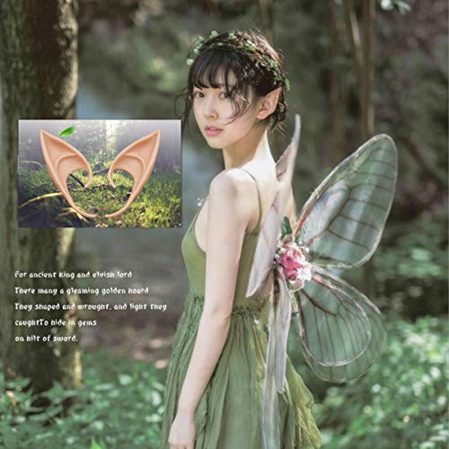 GREAT&LUCKY Cosplay Fairy Pixie Elf Ears - Soft Pointed Tips Anime Party Dress Up Costume Masquerade Accessories for Halloween Christmas Party, 3 Pair