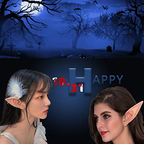 GREAT&LUCKY Cosplay Fairy Pixie Elf Ears - Soft Pointed Tips Anime Party Dress Up Costume Masquerade Accessories for Halloween Christmas Party, 3 Pair