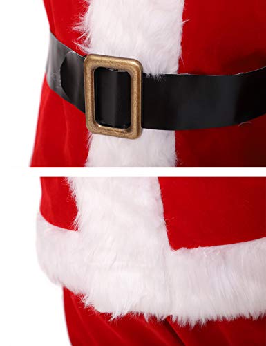 ADOMI Children's Deluxe Santa Suit 10pc. Christmas Child Santa Claus Kids Halloween Costume Cosplay S