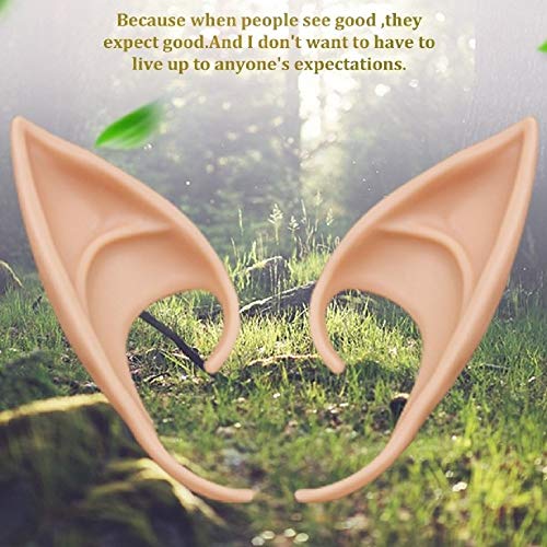GREAT&LUCKY Cosplay Fairy Pixie Elf Ears - Soft Pointed Tips Anime Party Dress Up Costume Masquerade Accessories for Halloween Christmas Party, 3 Pair