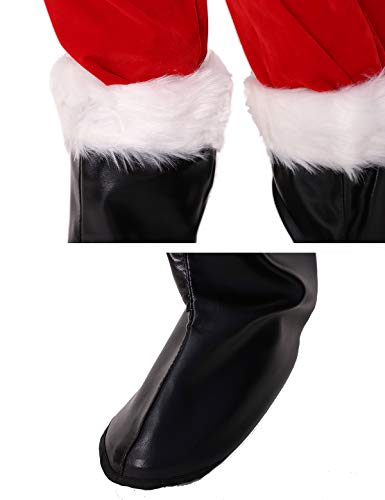 ADOMI Children's Deluxe Santa Suit 10pc. Christmas Child Santa Claus Kids Halloween Costume Cosplay S