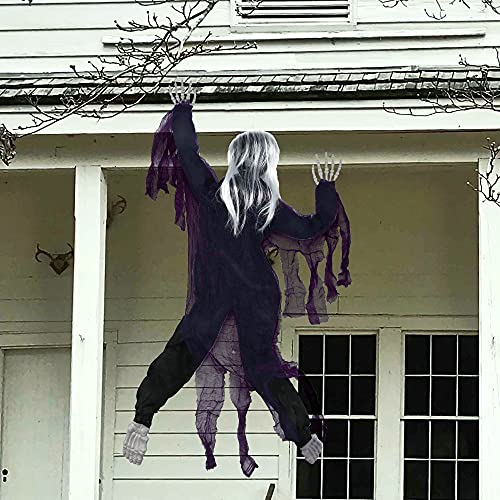 Renbuzhu Halloween Decorations Outdoor,Scary Climbing Zombie Props - Yard,Wall,Haunted House Indoor Decor
