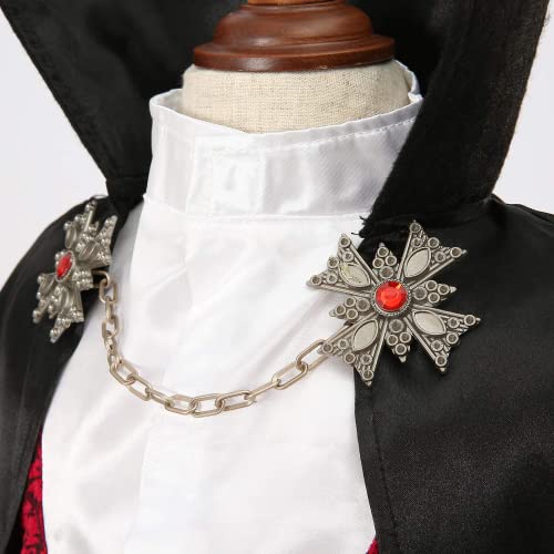 Lingway Toys Kids Vampire of Darkness Costume for Boys Halloween Dress Up Parties with Accessories 12-14
