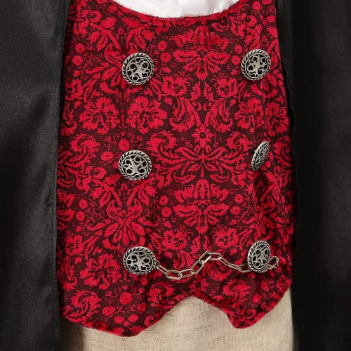 Lingway Toys Kids Vampire of Darkness Costume for Boys Halloween Dress Up Parties with Accessories 12-14