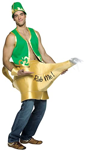 Rasta Imposta mens Genie in the Lamp Adult Sized Costumes, Green, One Size US
