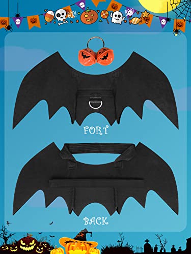 Halloween Dog Bat Wings Costume, Pet Halloween Cosplay Party Dress Up Costume for Large Dog(L)
