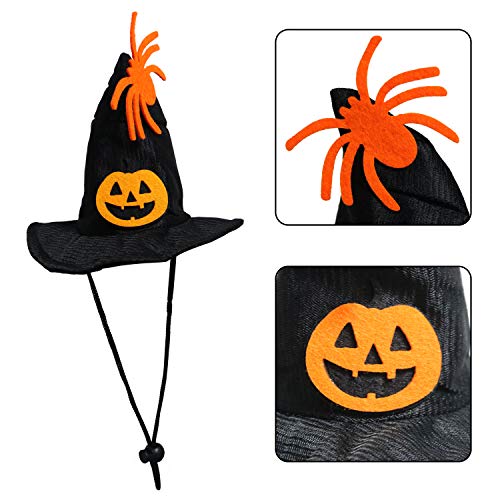 Rypet Cat Halloween Costume - Halloween Cat Collar with Bells and Halloween Pumpkin Hat Cat Costume Suit for Cats and Small Dogs…