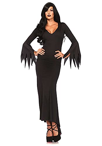 Leg Avenue Women's Gothic Dress Adult Sized Costumes, Black, Medium Large US