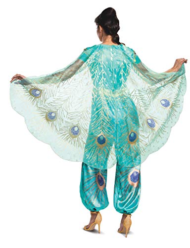 Disguise womens Jasmine Teal Deluxe Adult Sized Costumes, Green, X-Large US