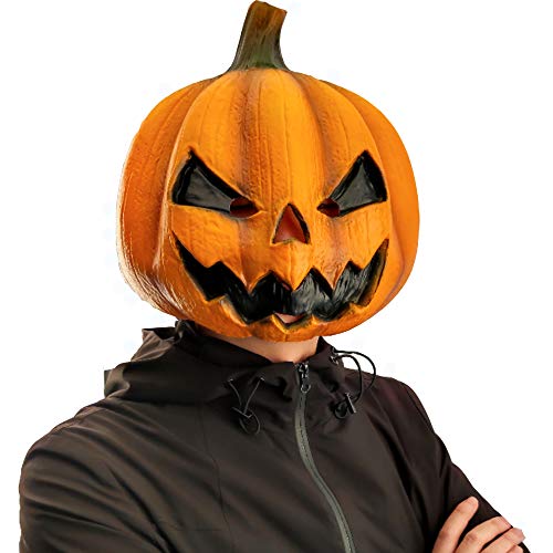 Creepy Party Halloween Jackolantern Pumpkin Face Head Masks Novelty Scary For Party and Trick or Treat