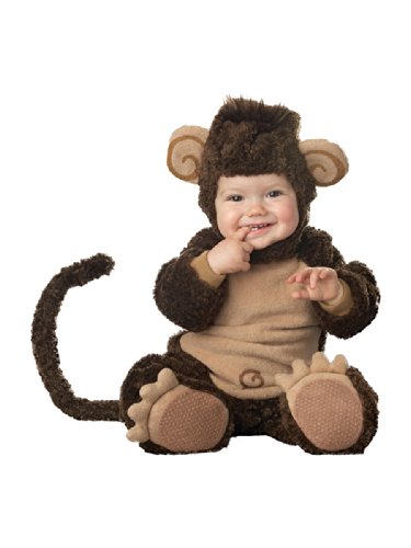 InCharacter Costumes Baby's Lil' Monkey Costume, Brown/Tan, Medium (12-18 Months)