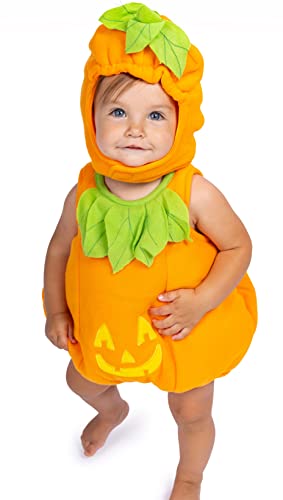 Dress Up America unisex baby Pumpkin infant and toddler costumes, Orange, 6-12 Months US