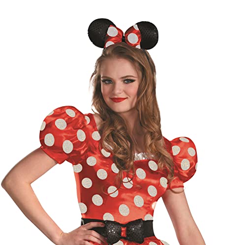 Disney Disguise Women's Red Minnie Mouse Classic Costume, Red/Black/White, X-Large