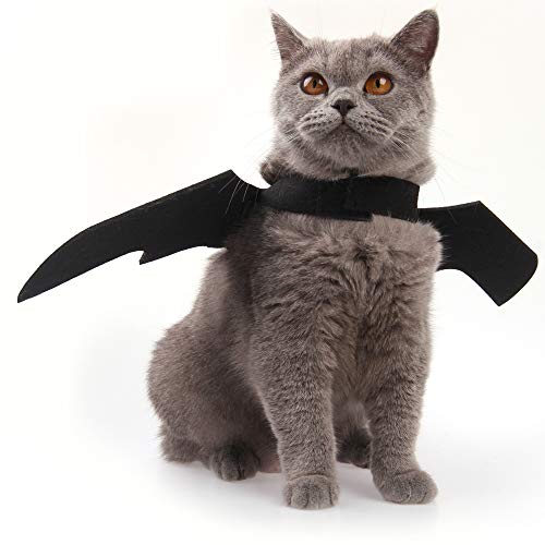 Pet Cat Bat Wings for Halloween, Cosplay Bat Wing Costume Decoration for Puppy Dog Cat