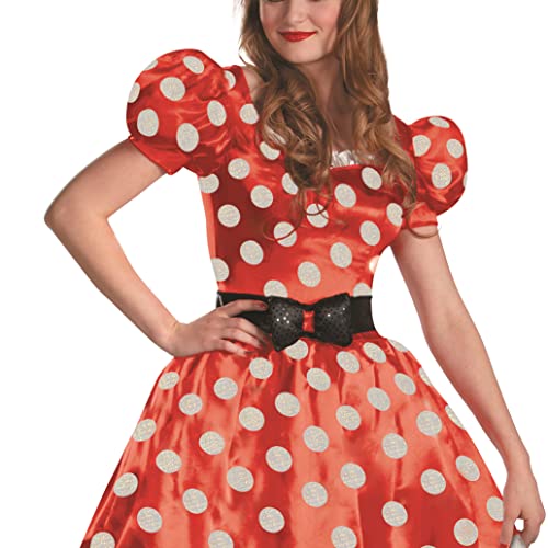 Disney Disguise Women's Red Minnie Mouse Classic Costume, Red/Black/White, X-Large