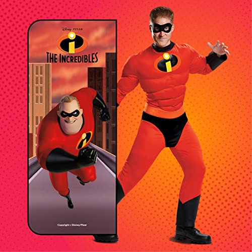 Disguise Men's Plus Size Mr. Incredible Classic Muscle Adult Costume, red, XXL (50-52)