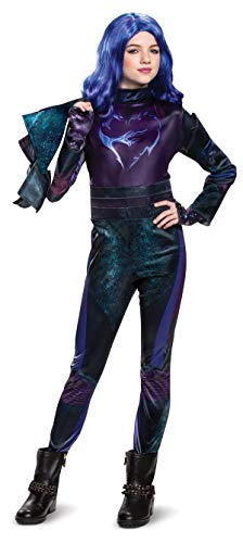 Disguise Disney Mal Descendants 3 Deluxe Girls' Costume, Purple, Large (10-12)