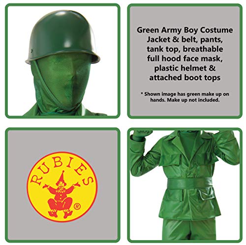 Rubie's unisex child Green Army Boy Costume, As Shown, Large US