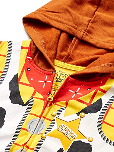 Disney Boys' Toddler Sheriff Woody Toy Story Costume Hoodie, Yellow, 5T
