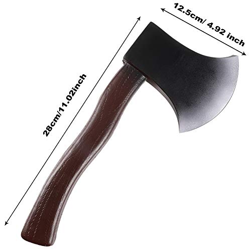2 Pieces Halloween Axe Foam Hatchet Props Trick Props for Halloween Costume Party