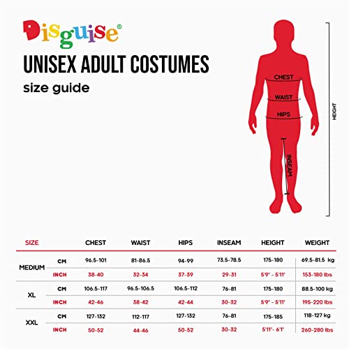 Disguise Men's Plus Size Mr. Incredible Classic Muscle Adult Costume, red, XXL (50-52)