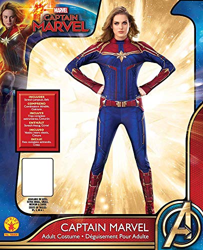 Rubie's Women's Captain Marvel Hero Suit Adult Sized Costumes, As Shown, X-Small US