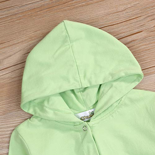 Baby Layette Set Infant Baby Boy Girl Dinosaur Hooded, Green, Size 0-3 Months