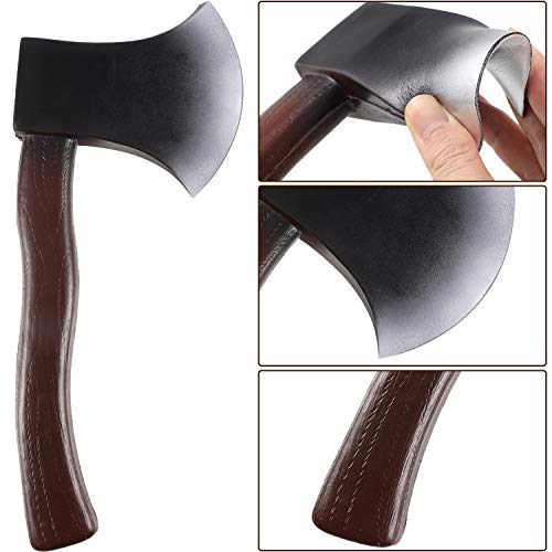 2 Pieces Halloween Axe Foam Hatchet Props Trick Props for Halloween Costume Party