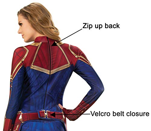 Rubie's Women's Captain Marvel Hero Suit Adult Sized Costumes, As Shown, X-Small US