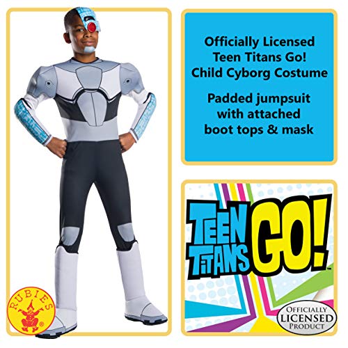 Rubie's Boys Teen Titans Go Movie Deluxe Cyborg Costume, Small