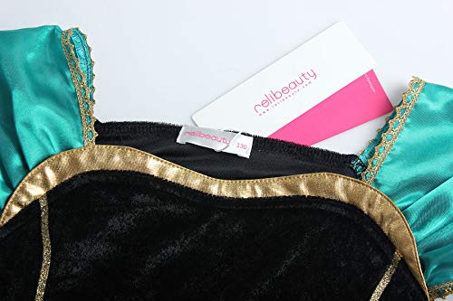 ReliBeauty Girls Princess Costume Dress up, Apple Green, with Accessories, 6-7/130