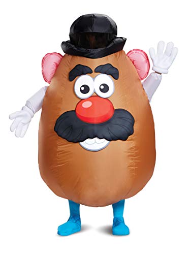 Disguise Men's Mr. Potato Head Inflatable Costume, Brown, One Size Adult