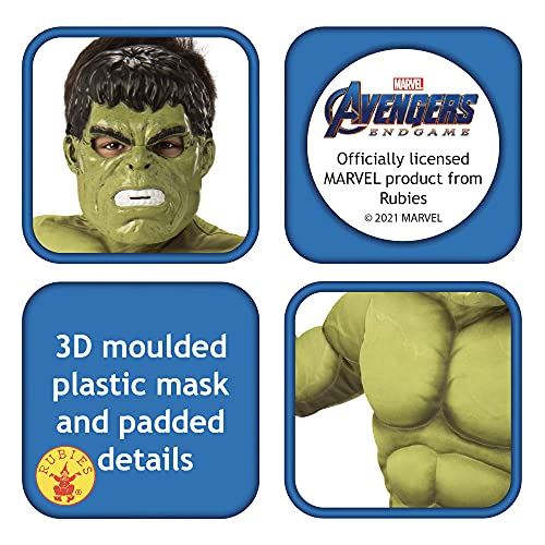 Rubie's Child's Marvel: Avengers Endgame Deluxe Hulk Costume & Mask, Medium