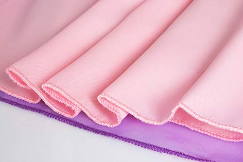 ReliBeauty Girls Dress Puff Sleeve Princess Costume, 2T-3T, Purple(with Accessories)